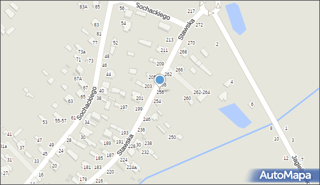 Dęblin, Stawska, 256, mapa Dęblin