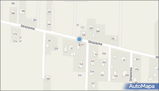 Dębówka, Strażacka, 31, mapa Dębówka