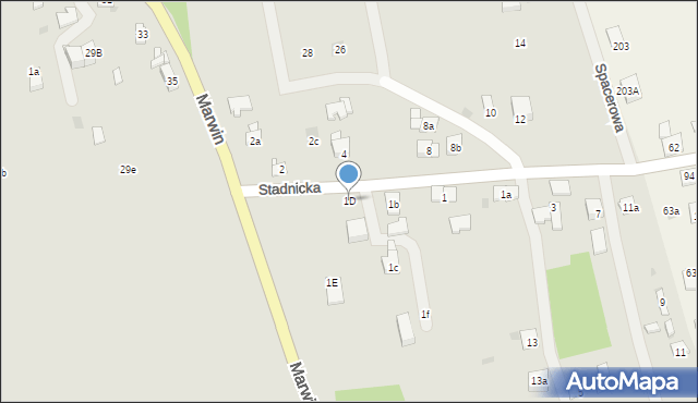 Dobczyce, Stadnicka, 1D, mapa Dobczyce