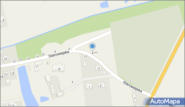 Dobra, Starowiejska, 4, mapa Dobra