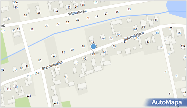 Dobra, Starowiejska, 93, mapa Dobra
