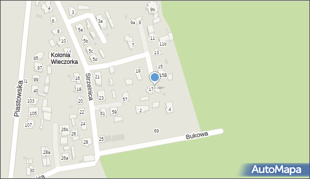 Dobrodzień, Strzelnica, 17a, mapa Dobrodzień