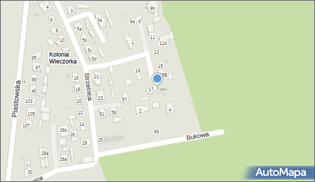 Dobrodzień, Strzelnica, 17B, mapa Dobrodzień