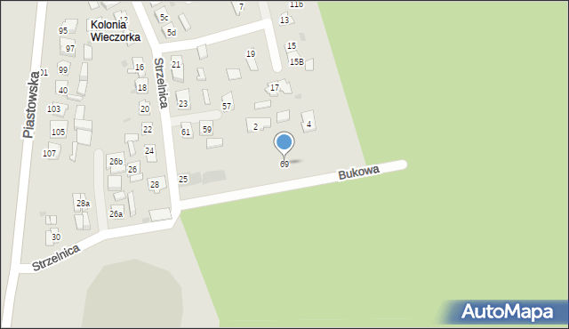 Dobrodzień, Strzelnica, 69, mapa Dobrodzień