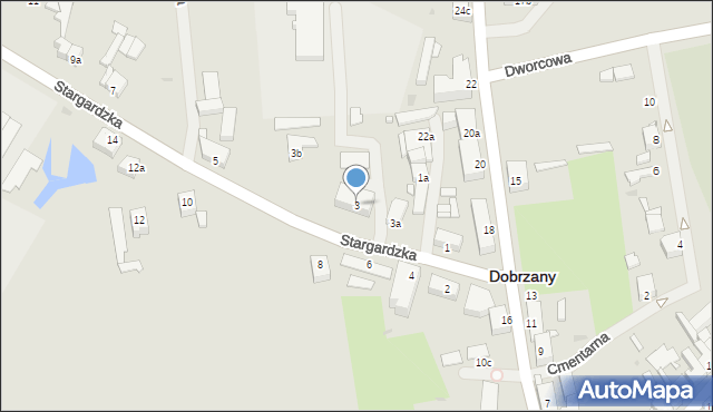 Dobrzany, Stargardzka, 3, mapa Dobrzany