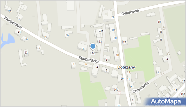 Dobrzany, Stargardzka, 3a, mapa Dobrzany