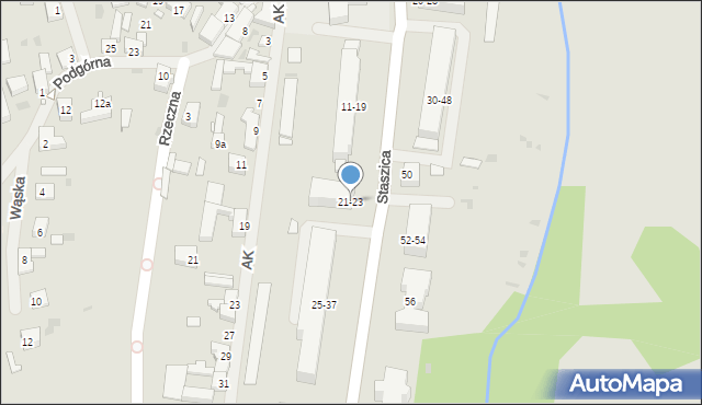 Dobrzany, Staszica Stanisława, 21-23, mapa Dobrzany