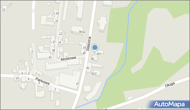 Dobrzany, Staszica Stanisława, 60a, mapa Dobrzany