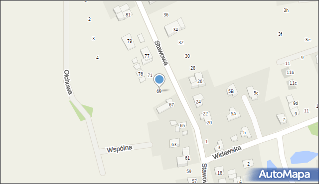 Dobrzykowice, Stawowa, 69, mapa Dobrzykowice