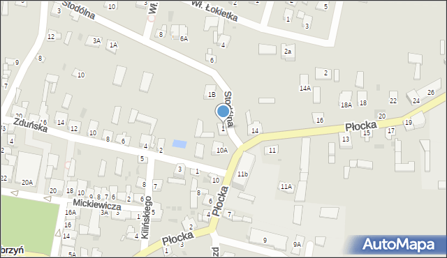 Dobrzyń nad Wisłą, Stodólna, 1, mapa Dobrzyń nad Wisłą