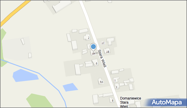 Domaniewice, Stara Wieś, 4A, mapa Domaniewice