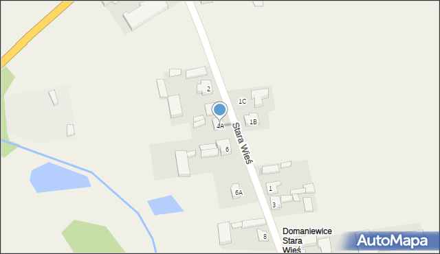 Domaniewice, Stara Wieś, 4A, mapa Domaniewice