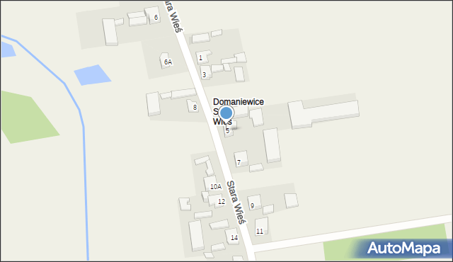 Domaniewice, Stara Wieś, 5, mapa Domaniewice