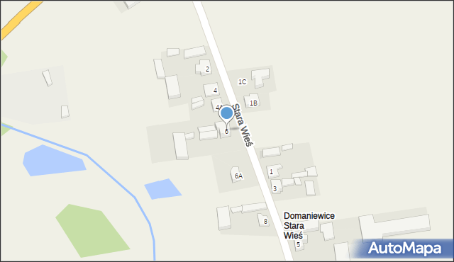 Domaniewice, Stara Wieś, 6, mapa Domaniewice