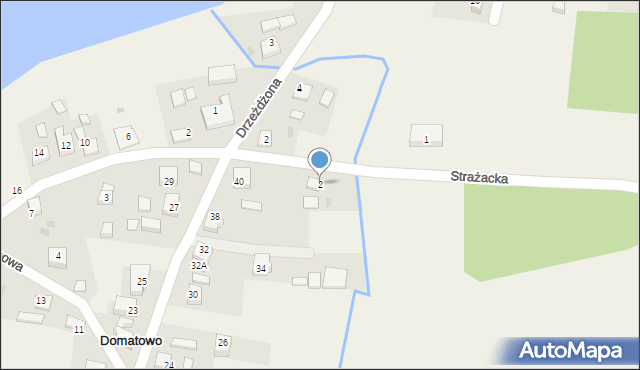 Domatowo, Strażacka, 2, mapa Domatowo