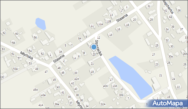 Dopiewo, Strażacka, 23, mapa Dopiewo