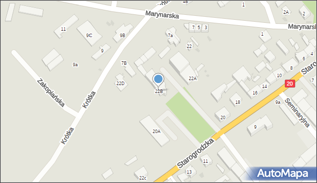 Drawsko Pomorskie, Starogrodzka, 22B, mapa Drawsko Pomorskie