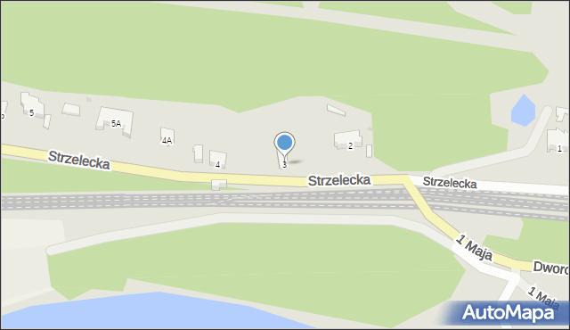 Drezdenko, Strzelecka, 3, mapa Drezdenko