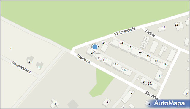 Drezdenko, Stwosza Wita, 10a, mapa Drezdenko