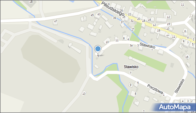 Działoszyce, Stawisko, 5, mapa Działoszyce