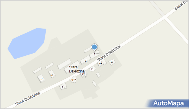 Dziedzice, Stara Dziedzina, 3, mapa Dziedzice