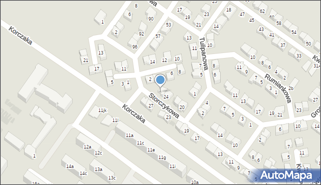 Dzierżoniów, Storczykowa, 26, mapa Dzierżoniów