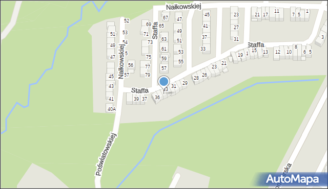 Elbląg, Staffa Leopolda, 34, mapa Elbląga