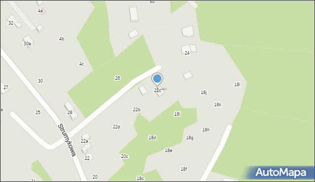 Elbląg, Strumykowa, 22c, mapa Elbląga