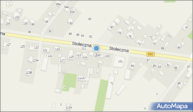 Feliksów, Stołeczna, 107, mapa Feliksów