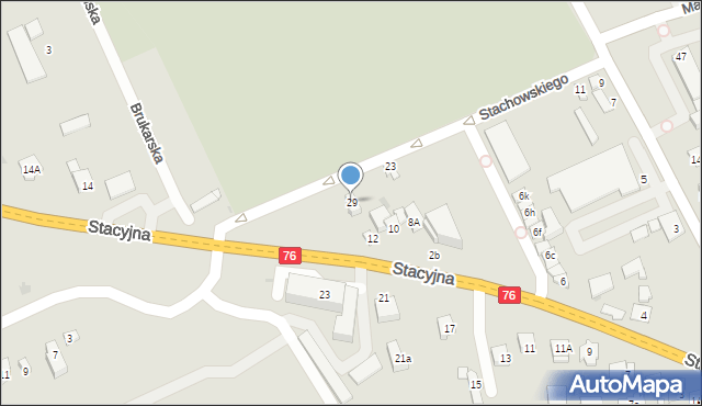 Garwolin, Stachowskiego Józefa, 29, mapa Garwolin