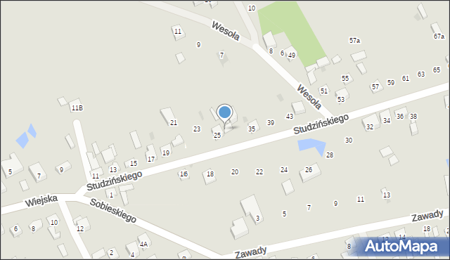 Garwolin, Studzińskiego, 27, mapa Garwolin