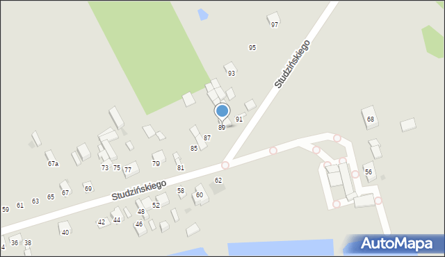 Garwolin, Studzińskiego, 89, mapa Garwolin