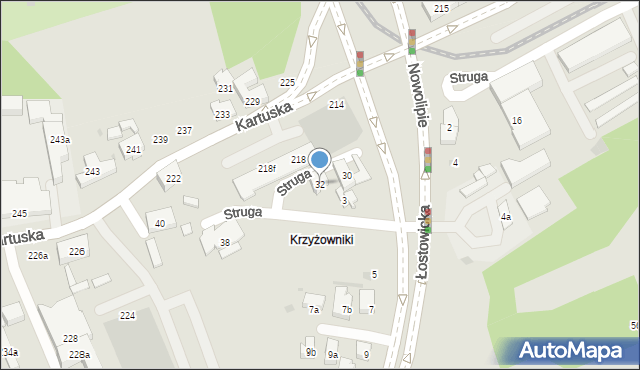 Gdańsk, Struga Andrzeja, 32, mapa Gdańska