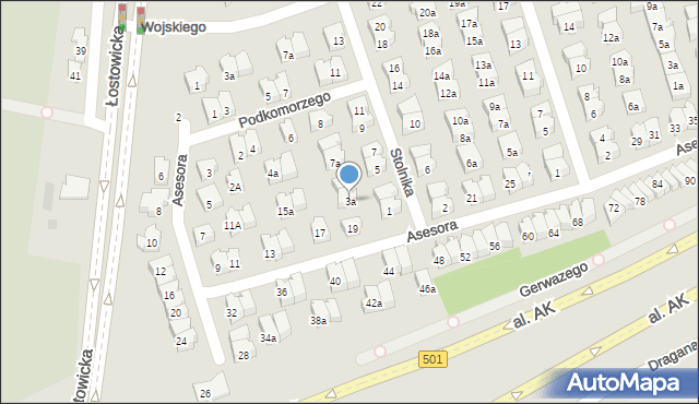 Gdańsk, Stolnika, 3a, mapa Gdańska