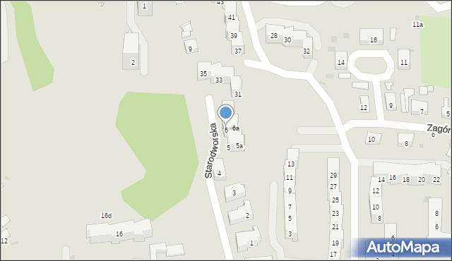 Gdańsk, Starodworska, 6, mapa Gdańska