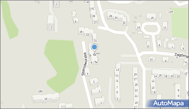 Gdańsk, Starodworska, 6a, mapa Gdańska