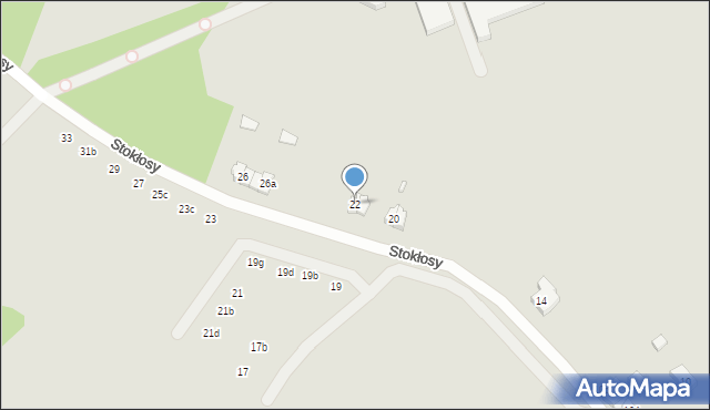 Gdańsk, Stokłosy, 22, mapa Gdańska