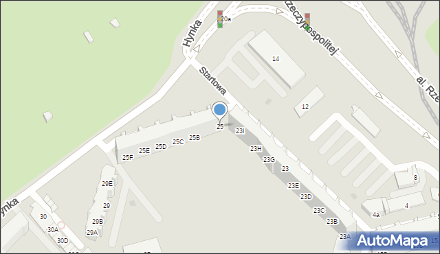 Gdańsk, Startowa, 25, mapa Gdańska