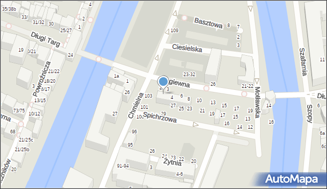 Gdańsk, Stągiewna, 2/3, mapa Gdańska