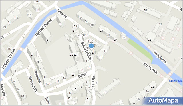 Gdańsk, Stare Domki, 10/11, mapa Gdańska