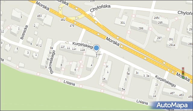 Gdynia, Stokowskiego Leopolda, 2, mapa Gdyni