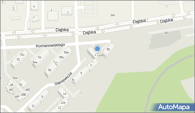 Gdynia, Staniewicza Jerzego, kmdr., 1b, mapa Gdyni