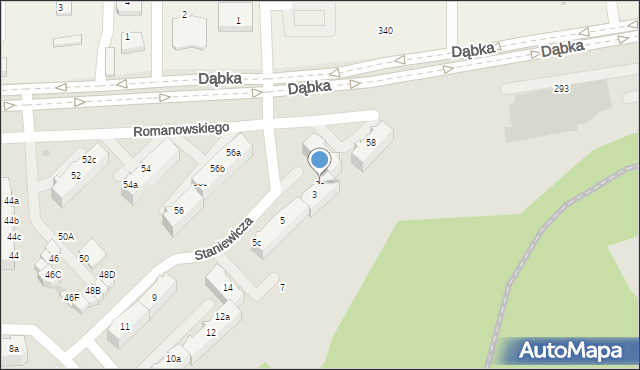 Gdynia, Staniewicza Jerzego, kmdr., 3a, mapa Gdyni