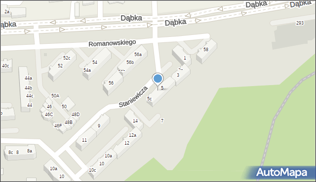 Gdynia, Staniewicza Jerzego, kmdr., 5b, mapa Gdyni