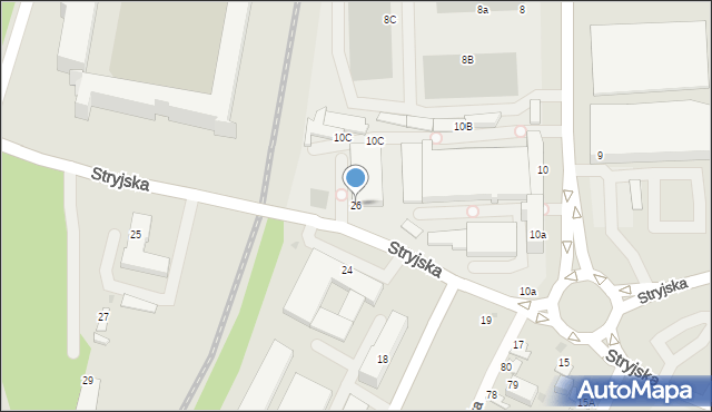 Gdynia, Stryjska, 26, mapa Gdyni