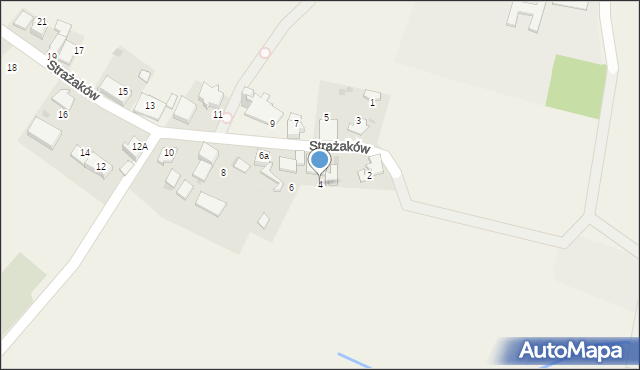 Gierałtowice, Strażaków, 4, mapa Gierałtowice