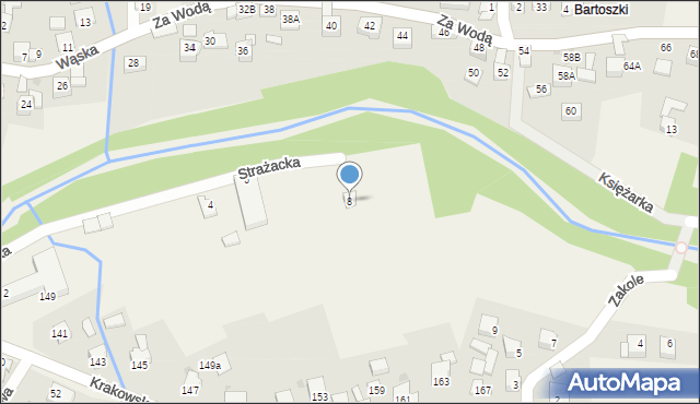 Gilowice, Strażacka, 8, mapa Gilowice