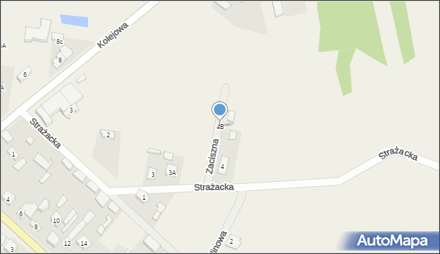 Gizałki, Strażacka, 4B, mapa Gizałki