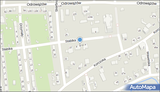 Gliwice, Stabika Antoniego, 6, mapa Gliwic