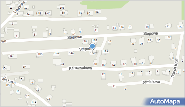 Gliwice, Stepowa, 16a, mapa Gliwic